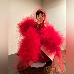 Madame Alexander 10” Scarlett O’Hara Red Velvet Dress
